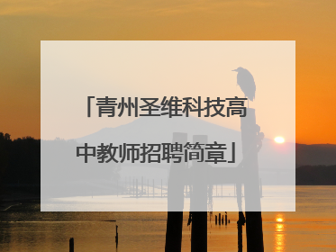 青州圣维科技高中教师招聘简章