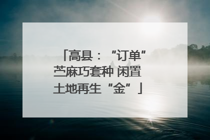 高县：“订单”苎麻巧套种 闲置土地再生“金”