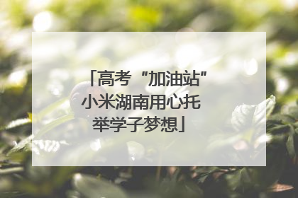 高考“加油站” 小米湖南用心托举学子梦想