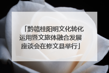 黔赣桂阳明文化转化运用暨文旅体融合发展座谈会在修文县举行