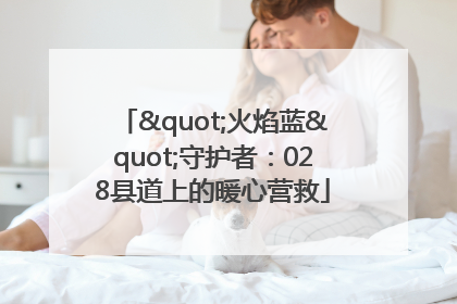 "火焰蓝"守护者：028县道上的暖心营救
