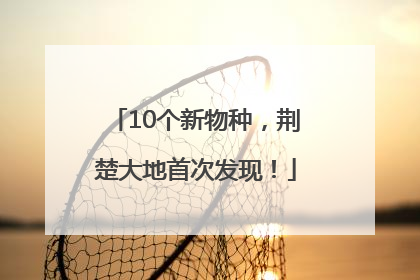 10个新物种，荆楚大地首次发现！