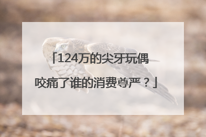 124万的尖牙玩偶 咬痛了谁的消费尊严？