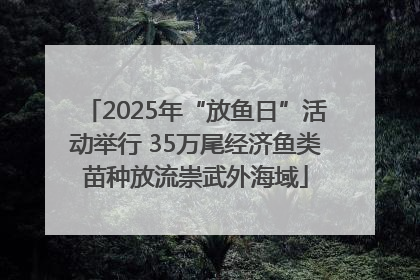2025年“放鱼日”活动举行 35万尾经济鱼类苗种放流崇武外海域