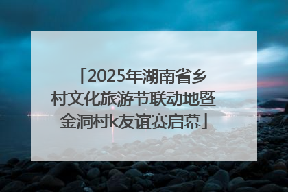 2025年湖南省乡村文化旅游节联动地暨金洞村k友谊赛启幕