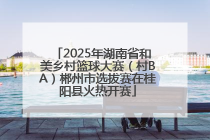 2025年湖南省和美乡村篮球大赛（村BA）郴州市选拔赛在桂阳县火热开赛