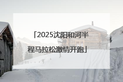 2025沈阳和河半程马拉松激情开跑