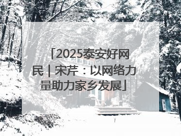 2025泰安好网民｜宋芹：以网络力量助力家乡发展