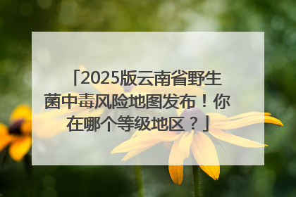 2025版云南省野生菌中毒风险地图发布！你在哪个等级地区？