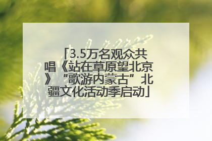 3.5万名观众共唱《站在草原望北京》“歌游内蒙古”北疆文化活动季启动