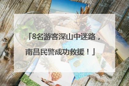 8名游客深山中迷路，南昌民警成功救援！