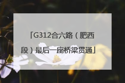 G312合六路（肥西段）最后一座桥梁贯通